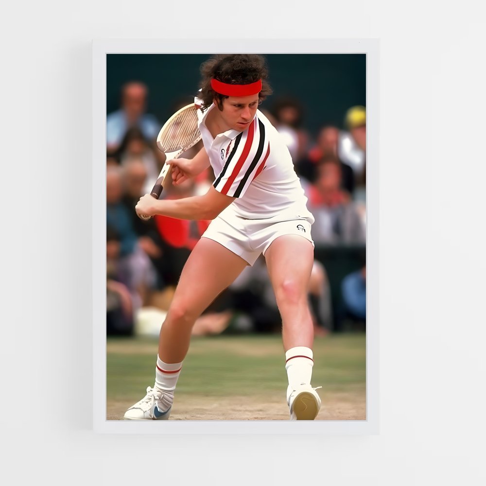 Poster John mcenroe joueuse – affiche Tennis (vue 3)